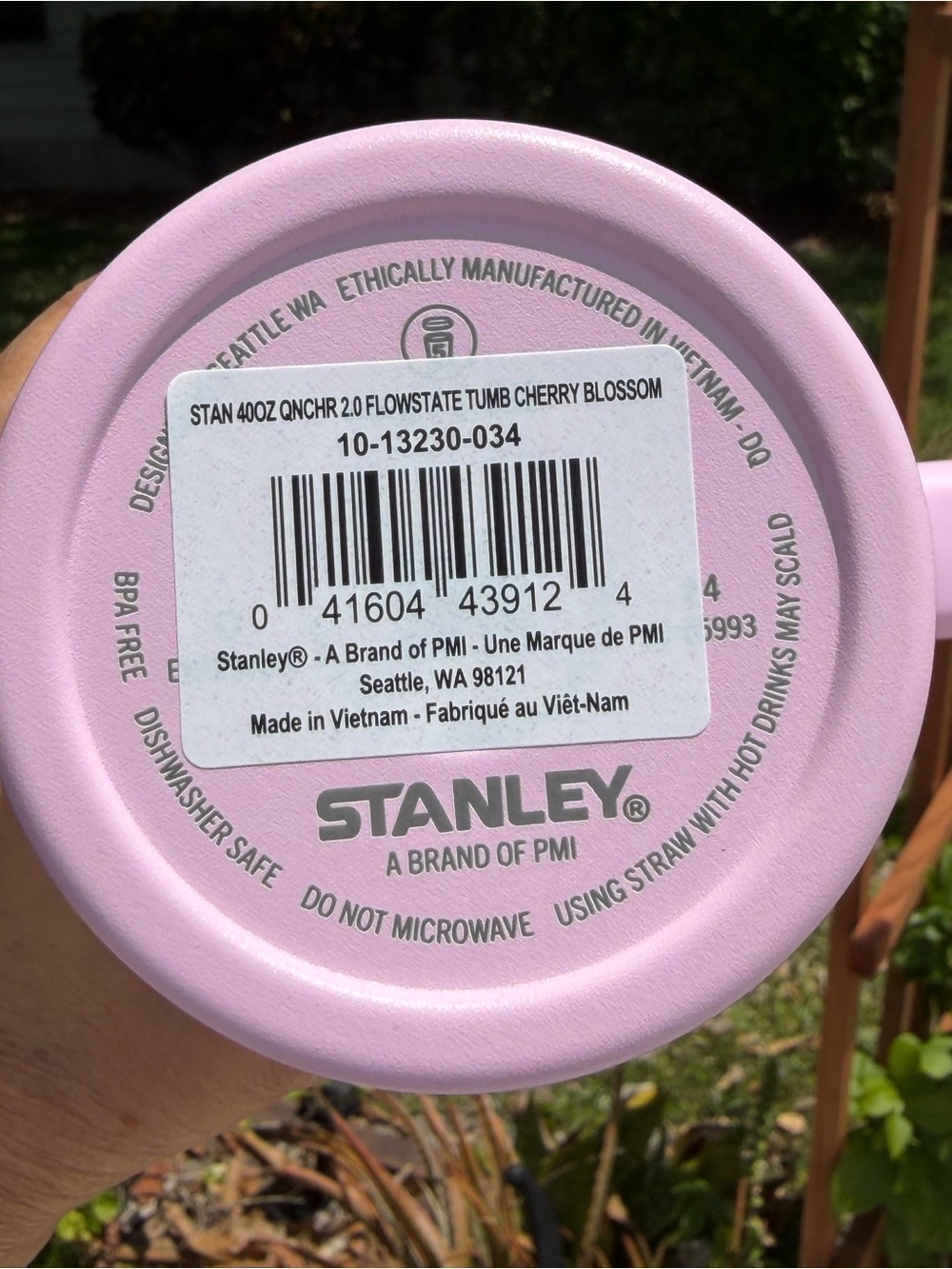 STANLEY Cherry Blossom Pink Tumbler with Straw Lid 40oz - Picture 6 of 14